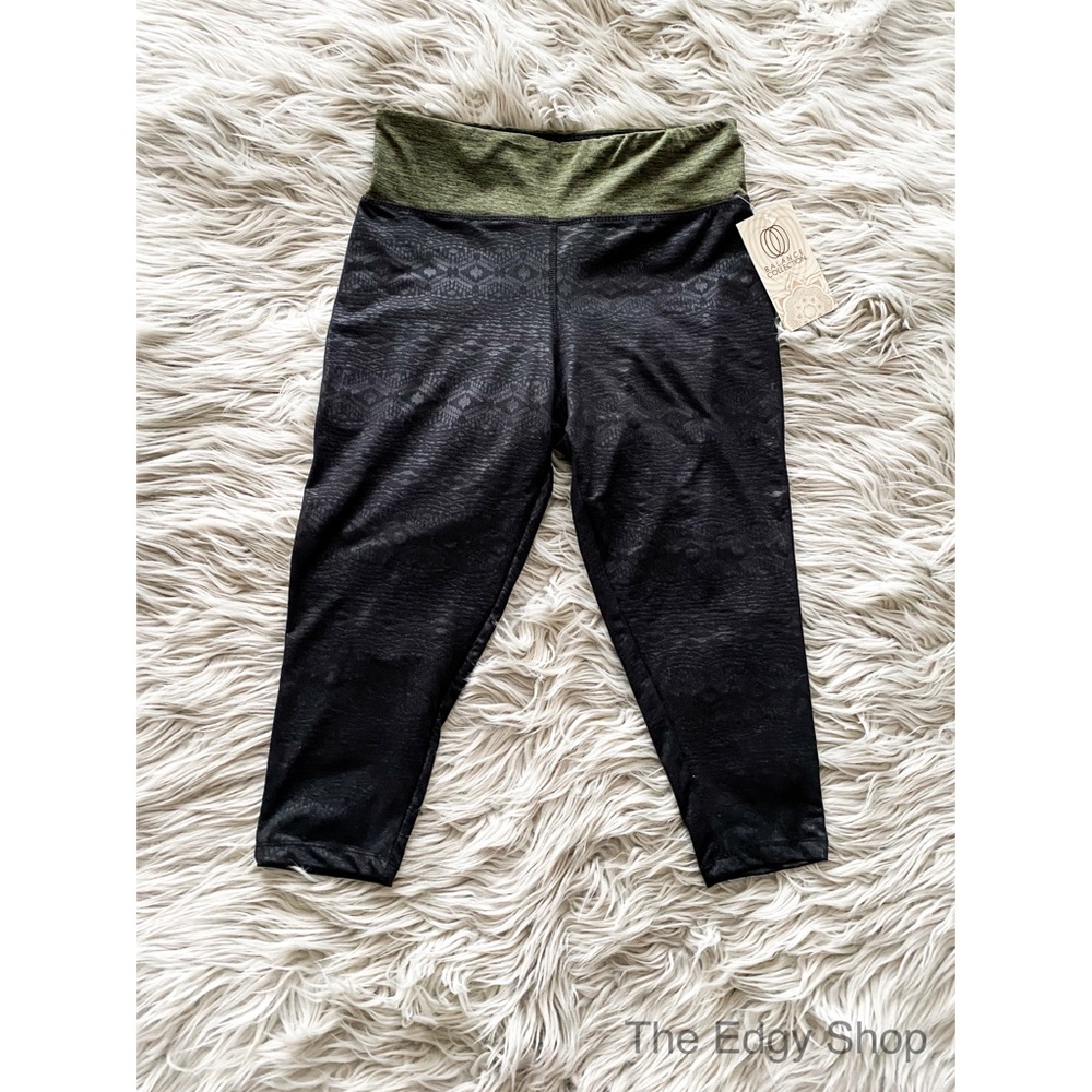 Balance Collection | Embossed Yoga Crop Leggings - Picture 1 of 4